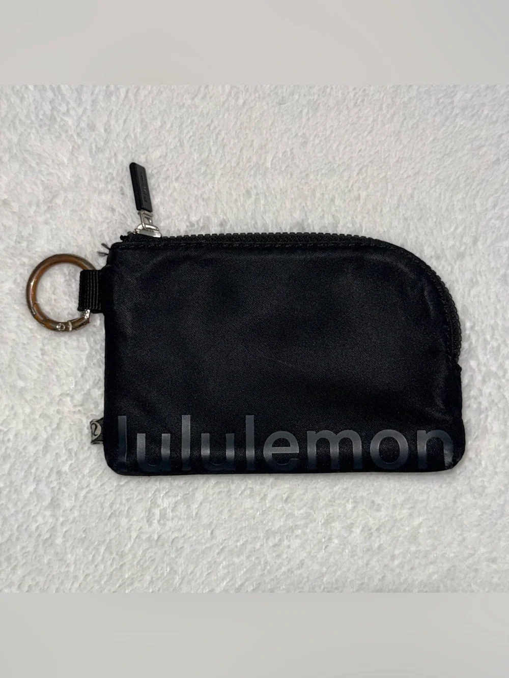 lululemon athletica Black Zipper Key & Card Pouch